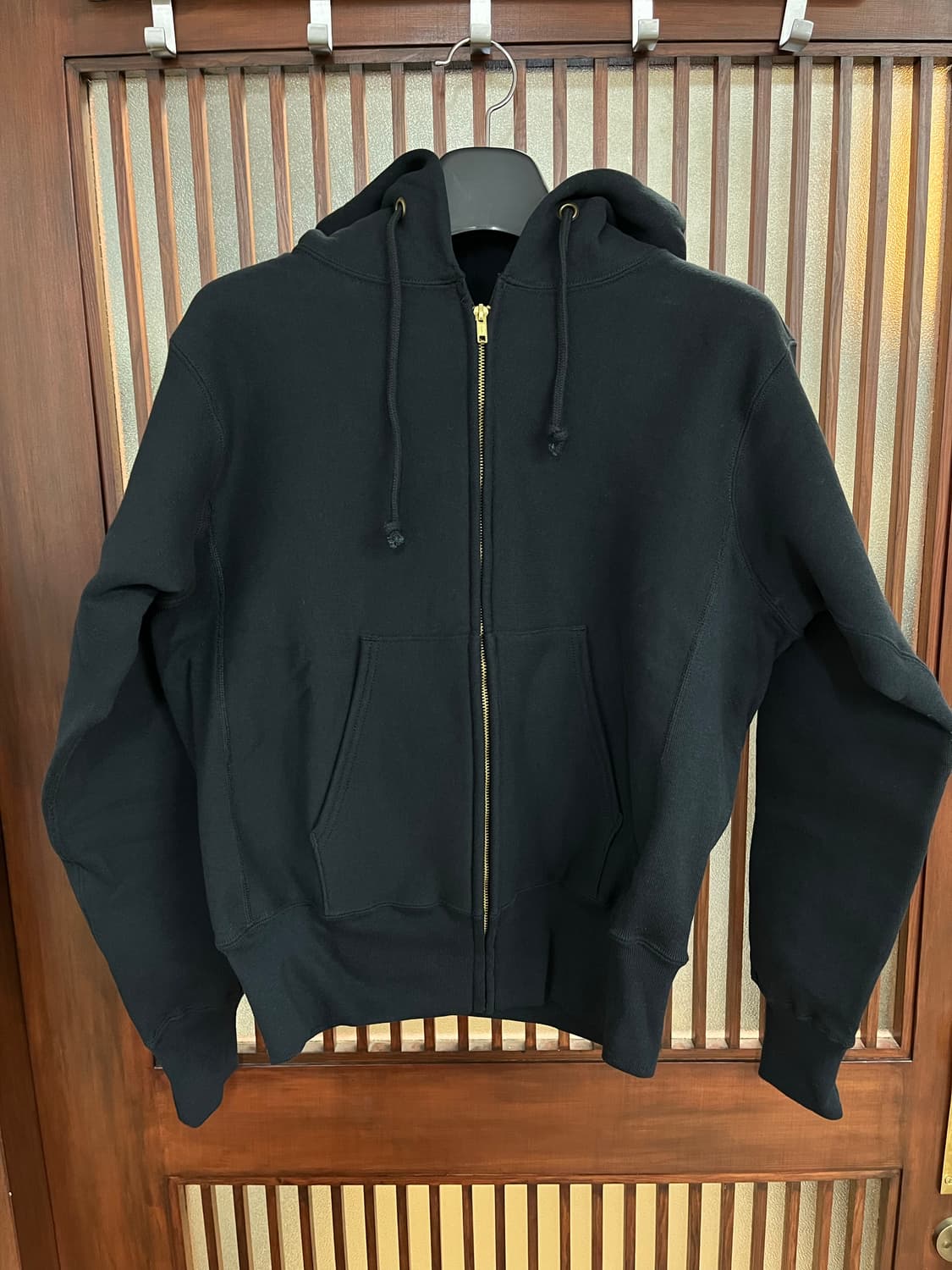 챔피온 리버스위브 made in usa 레드탭 후드집업 검정 M 상품이미지1