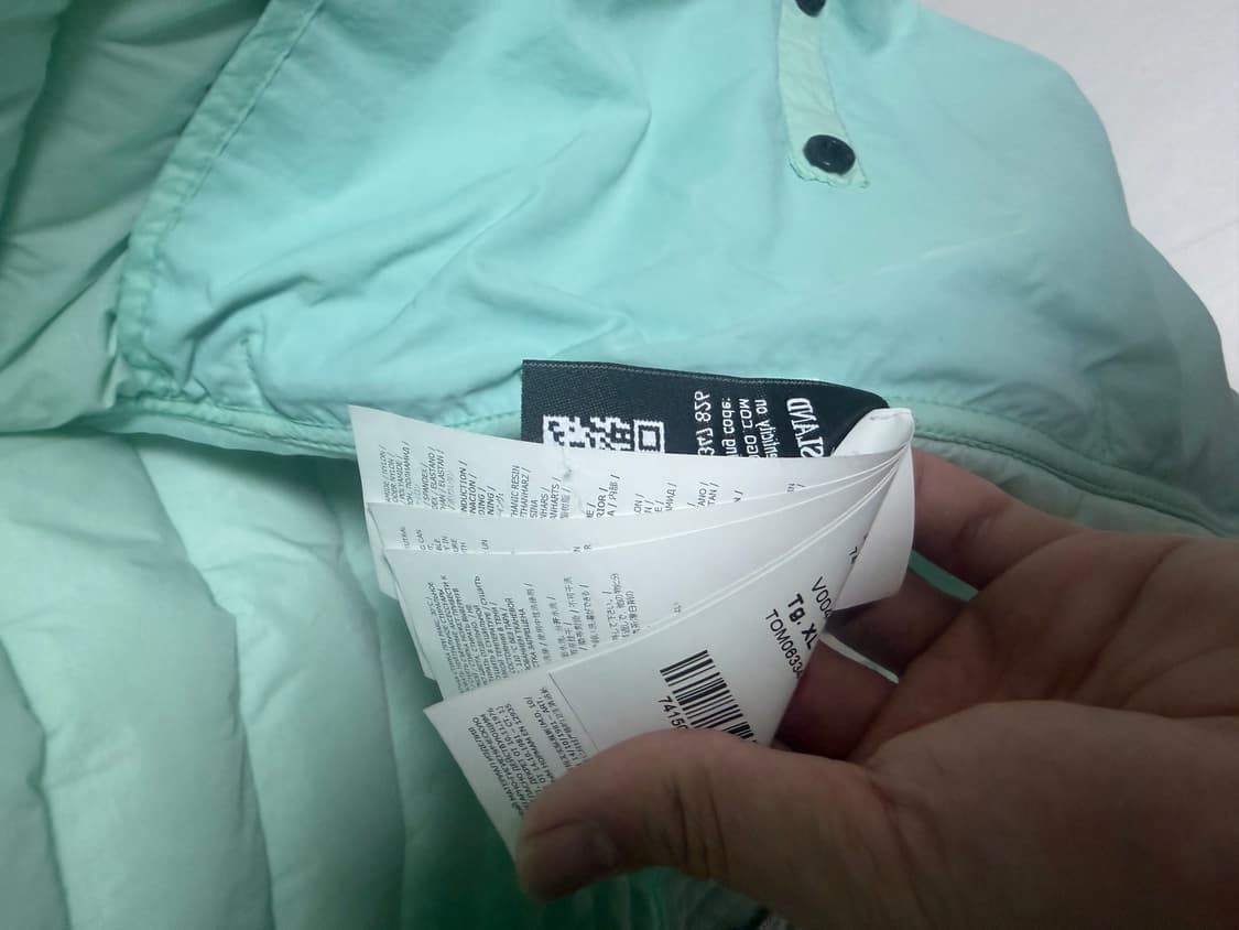 [레어 컬러, XL] 스톤아일랜드 룸 우븐 챔버스 경량패딩 상품이미지5