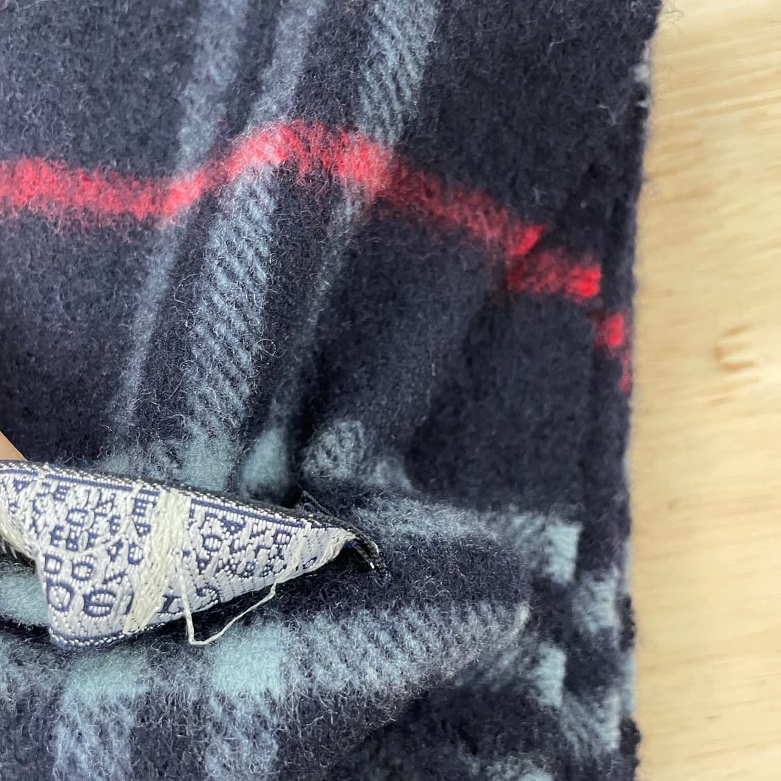 버버리 정품 캐시미어 / 램스울 머플러 네이비 상품이미지4