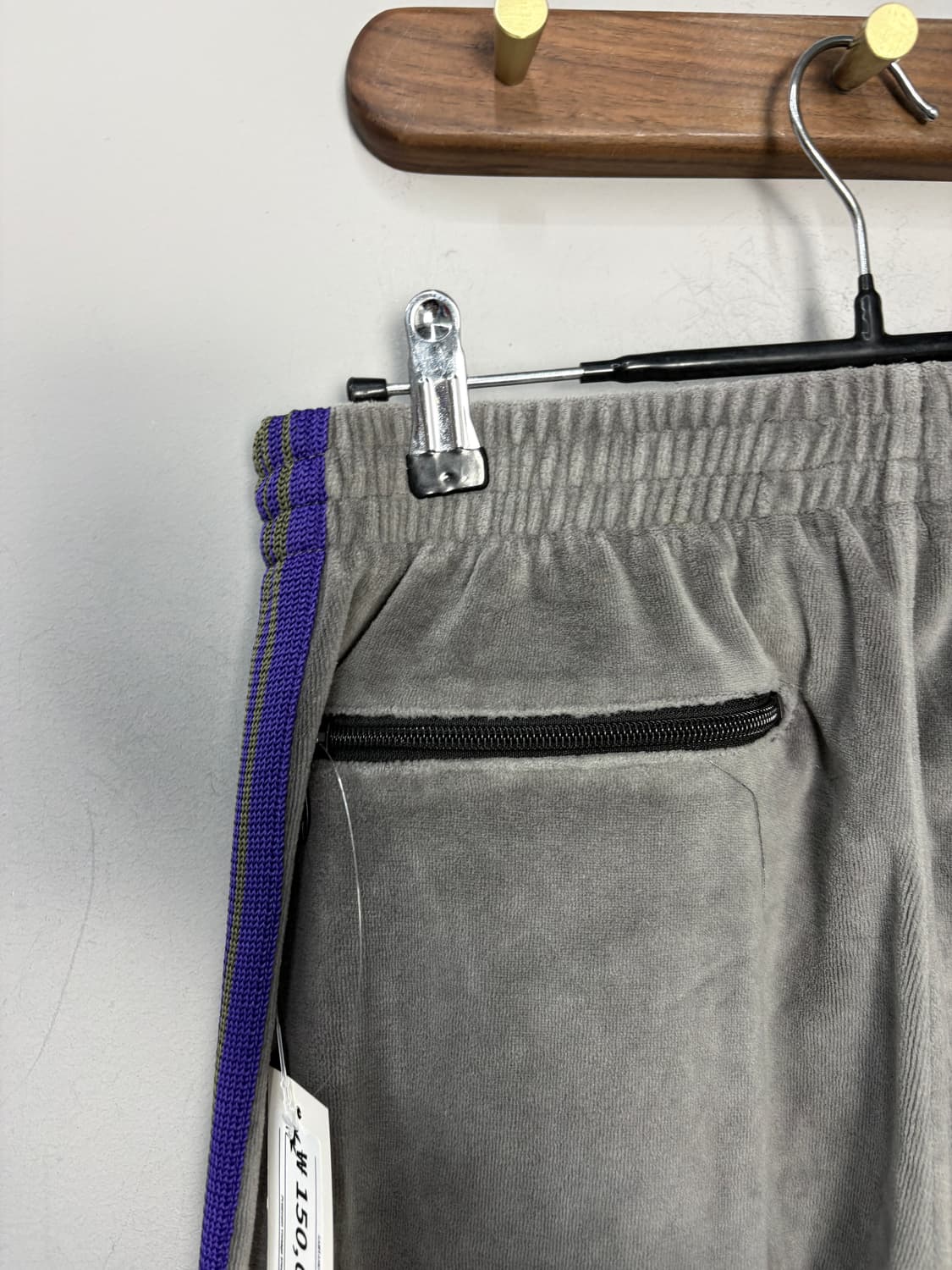 니들스 내로우 트랙팬츠 벨루어 헤더 그레이 A3725 상품이미지5