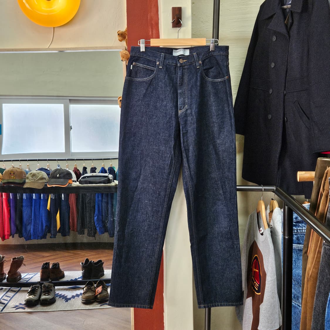 엘엘빈 릴렉스핏 데님 인디고(생지) 상품이미지1