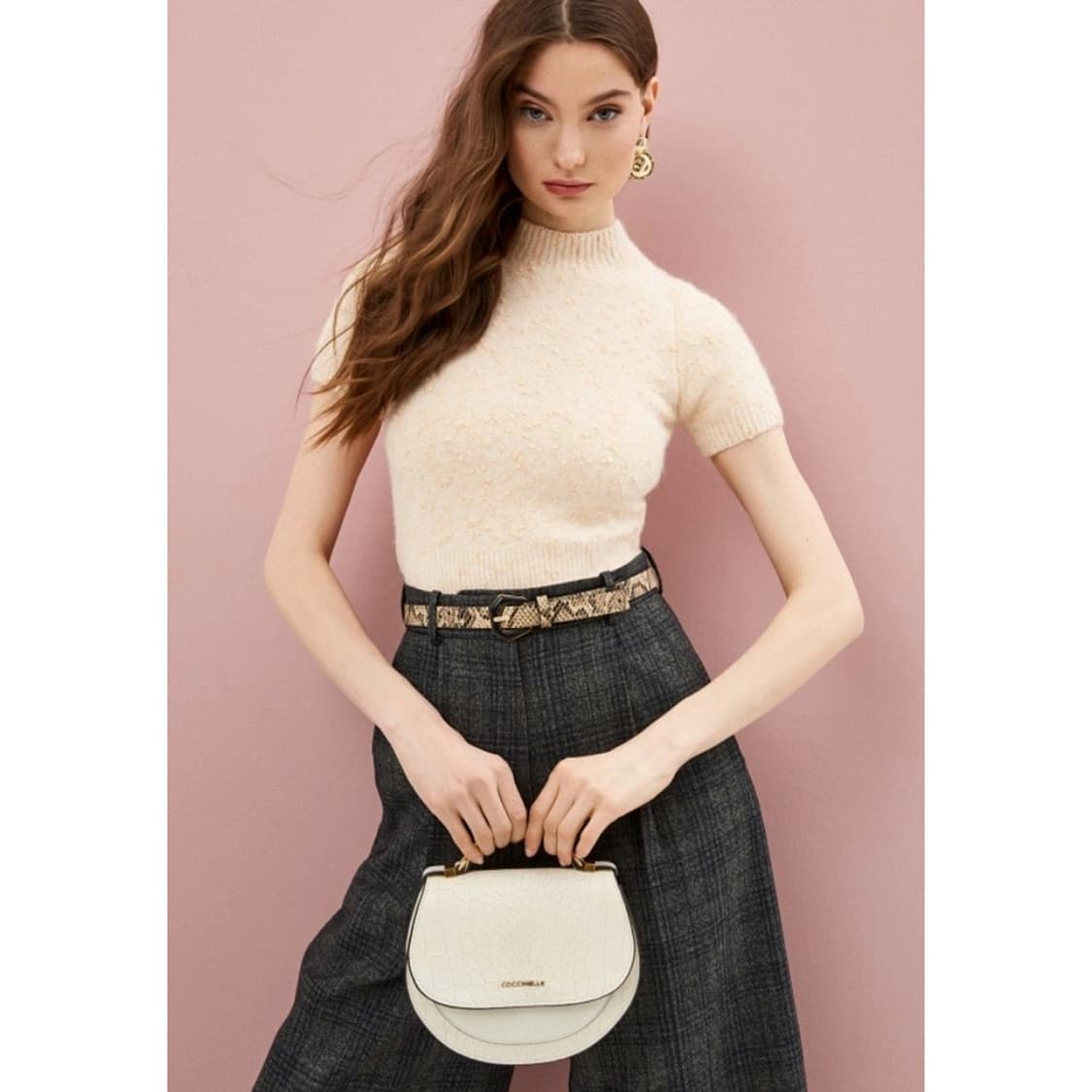 산드로 트위드 반팔 니트 상품이미지1