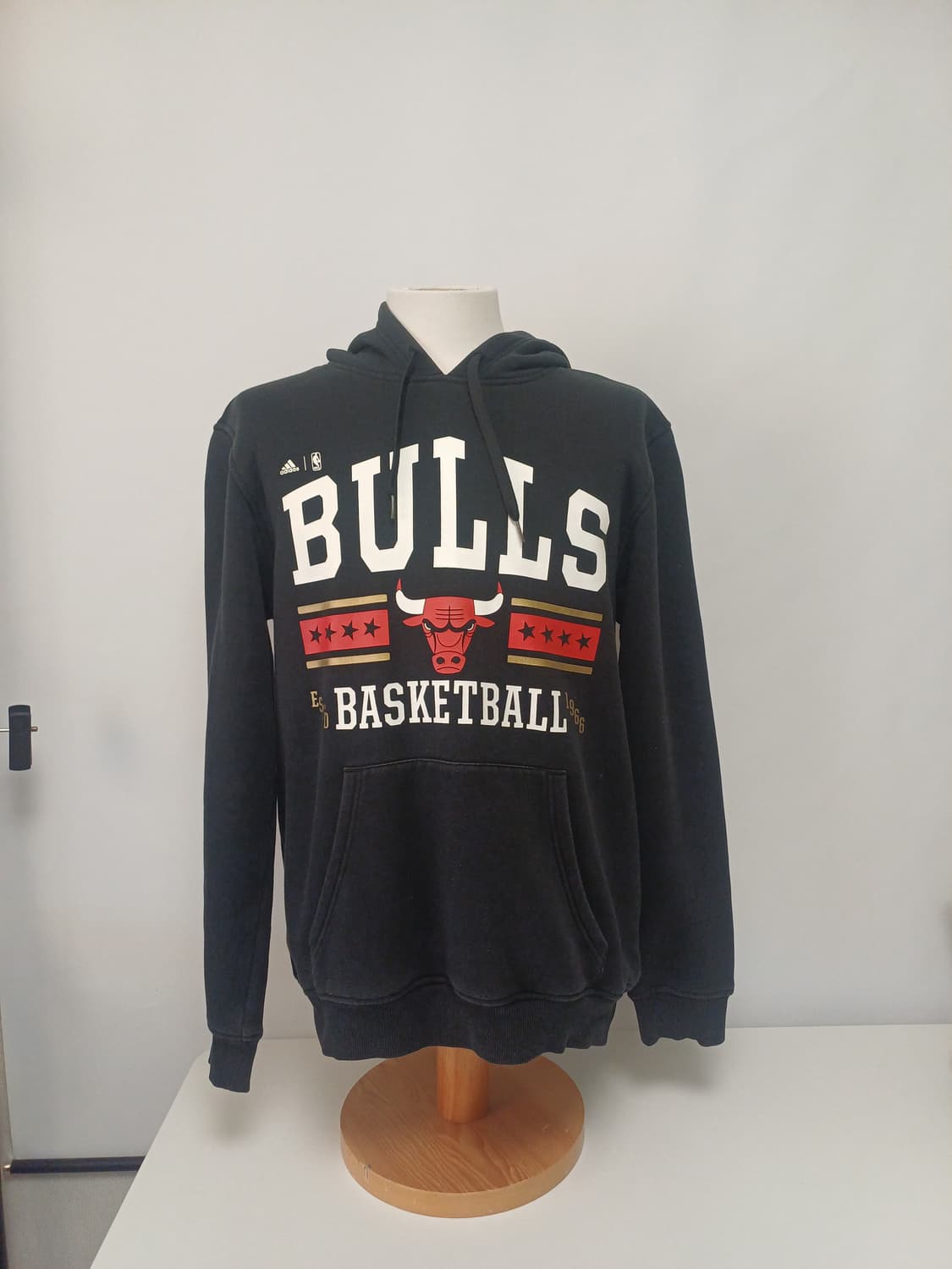 [L/100] 아디다스 x NBA 시카고 불스 워시드 기모 후드티 상품이미지1