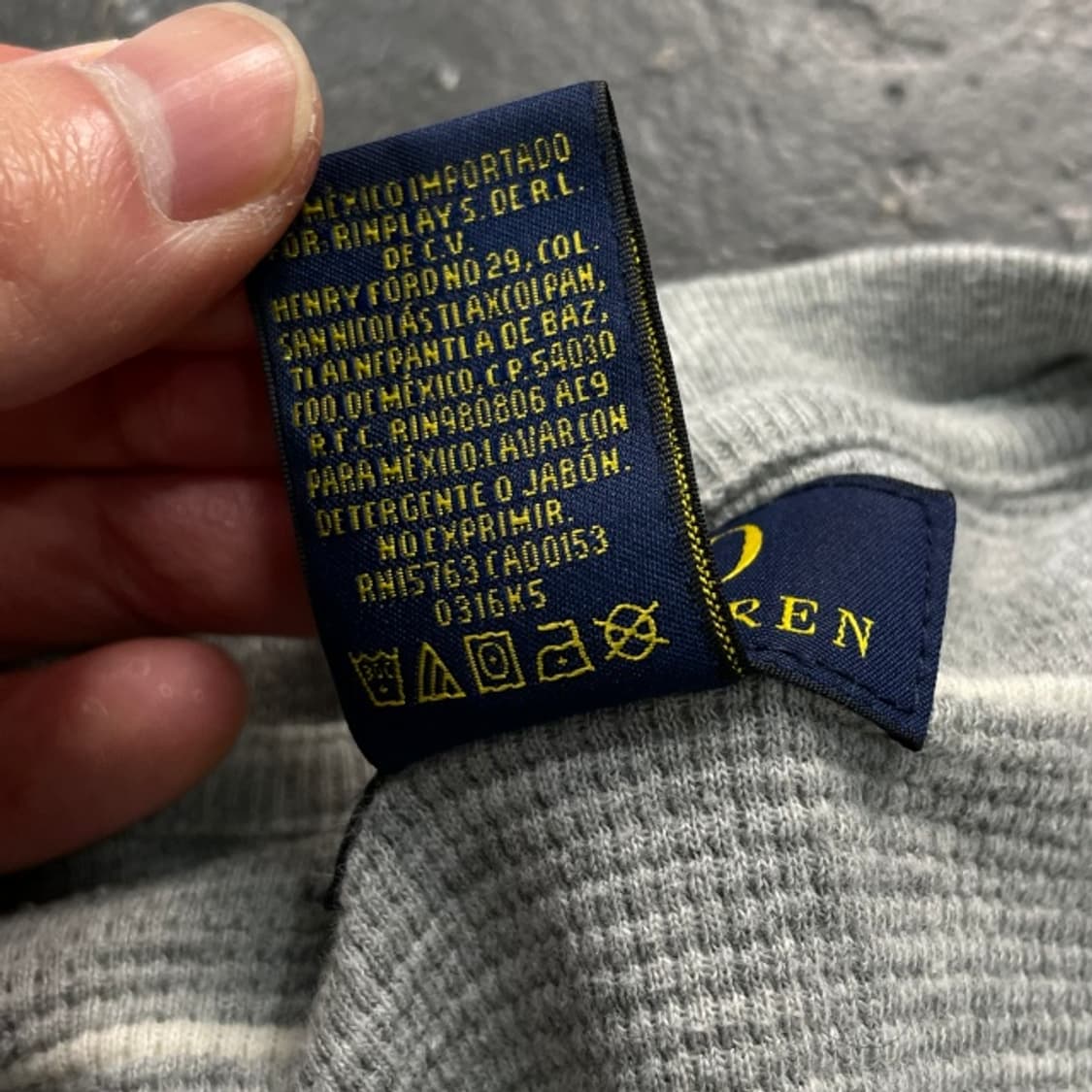 100 폴로 랄프로렌 와플 롱슬리브 상품이미지4