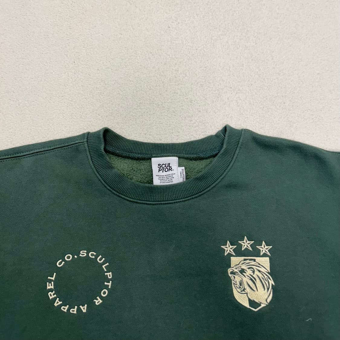 SCULPTOR Dark Green Soccer Sweatshirt  상품이미지5