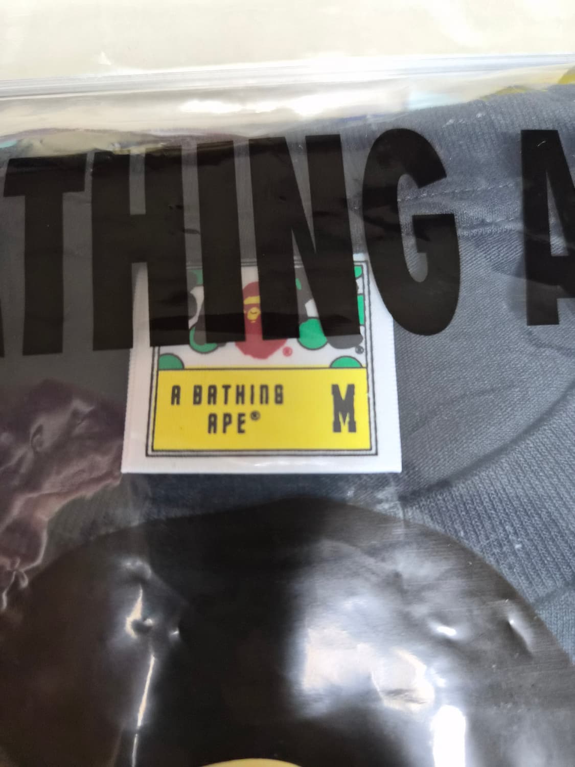 베이프 정품 M 사쿠라 컬리지 티 벚꽃 반팔티 상품이미지3