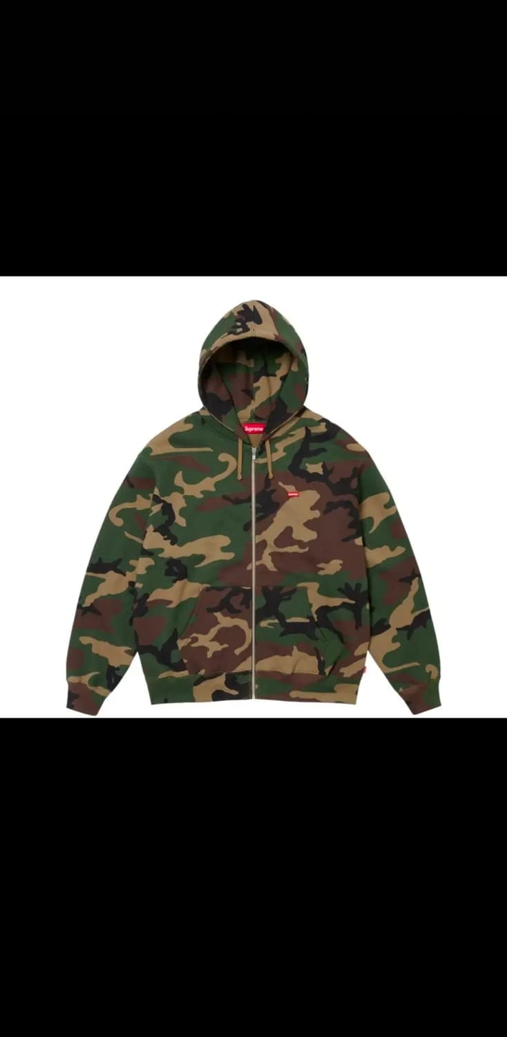 24FW 슈프림 스몰 박스 집업 후드 스웨트셔츠 우드랜드 카모 팔아요 상품이미지1