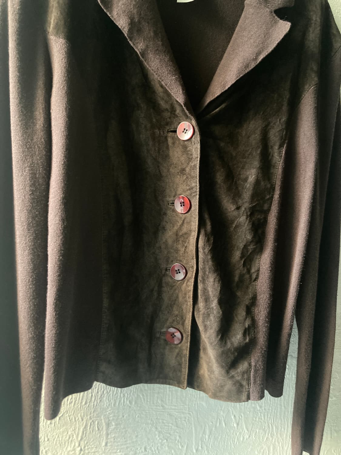 Suede leather mix kint 상품이미지3