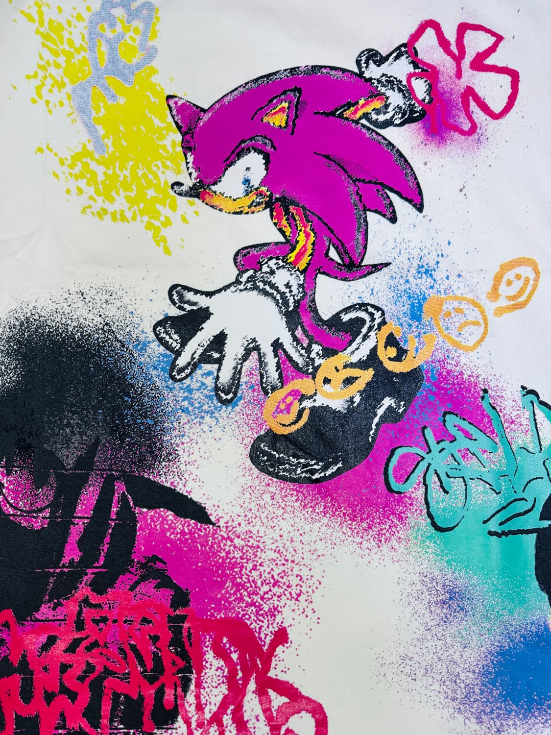 빈티지 소닉 SONIC the Hedgehog 그래피티 티셔츠 XL 상품이미지2
