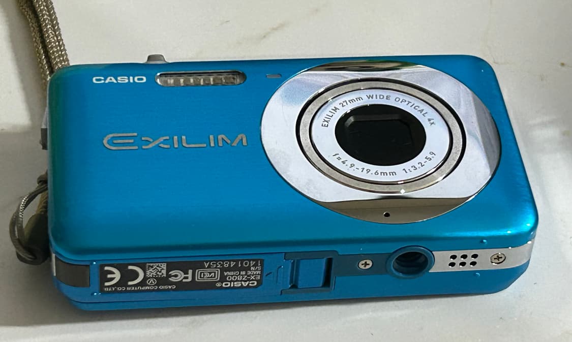 카시오 엑슬림 z800 아쿠아블루 디카 상품이미지3