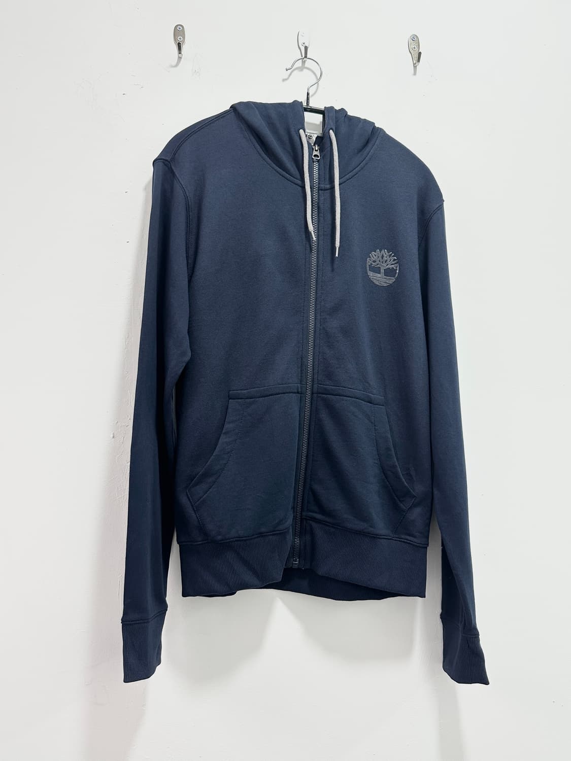 Timberland logo navy hood zip up 상품이미지2