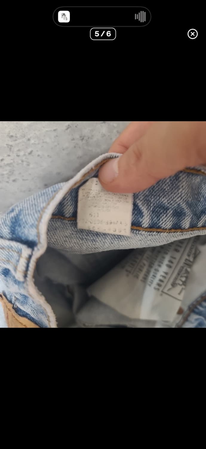 빈티지 리바이스 565 루즈 와이드렉 데님 연청 상품이미지5