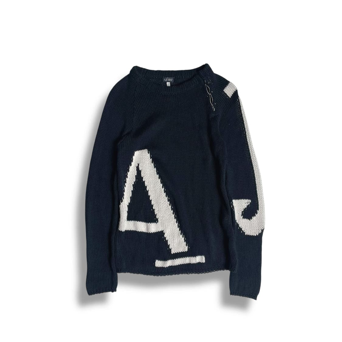 Armani jeans 후크 AJ 레터링 니트 (italy)   상품이미지1