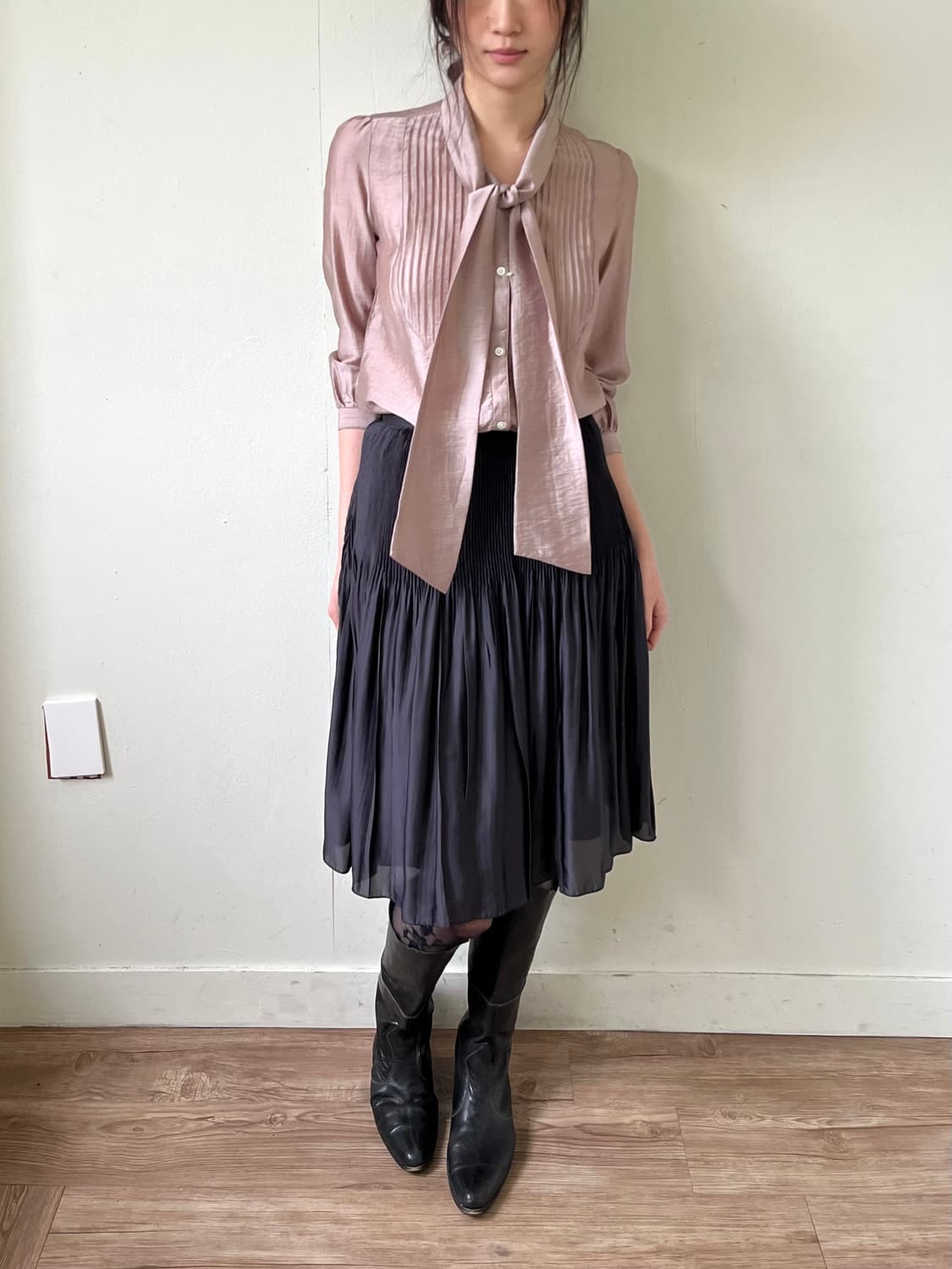 green label relaxing 로즈 블라우스 상품이미지8