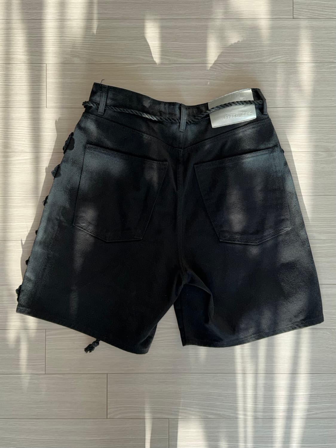 체리퀴리 장미 워싱 반바지 dirty flower half pt 상품이미지2