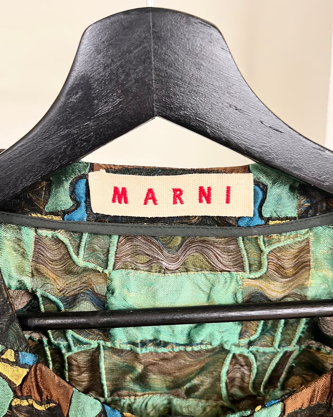 마르니 멀티컬러 패치워크 브로케이드 코트 드레스 상품이미지7