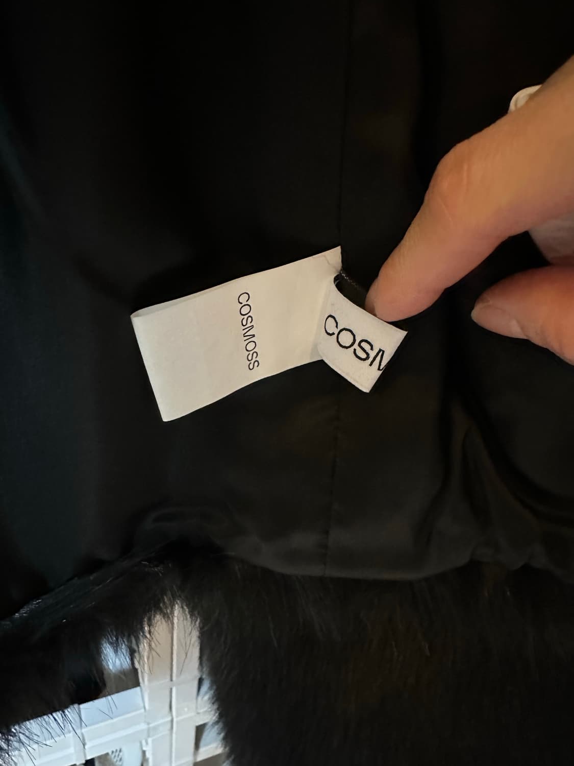 COSMOSS 코스모스 블랙 퍼 자켓 상품이미지3