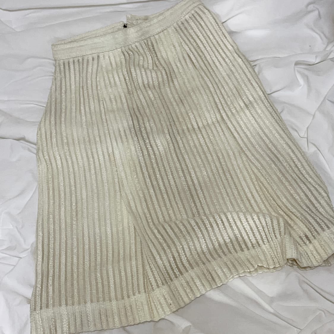 빈티지 ) 화이트레이스 금사트위드 셋업 상품이미지5