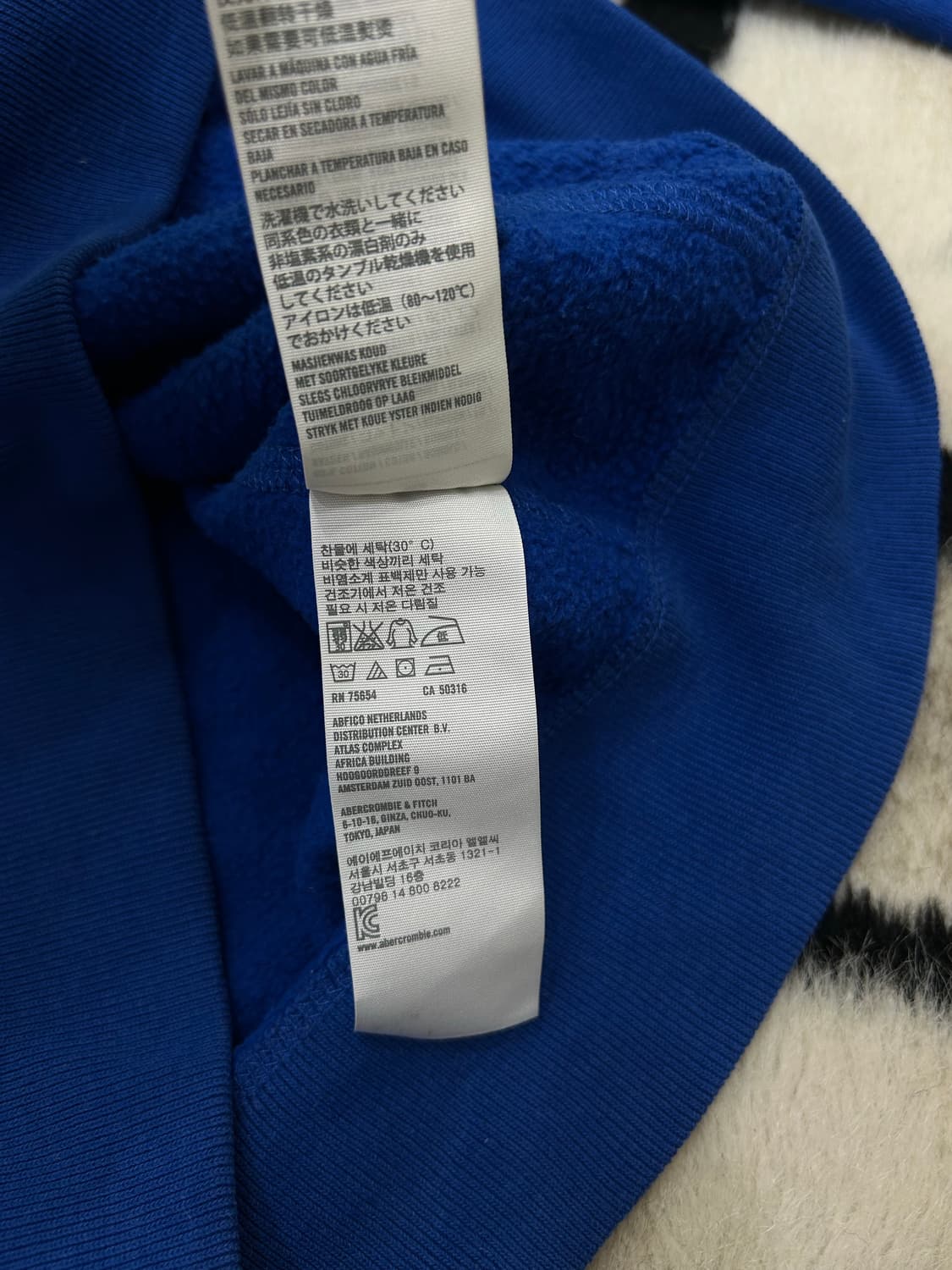 [M]아베크롬비 스펠아웃 후드집업/블루 상품이미지6