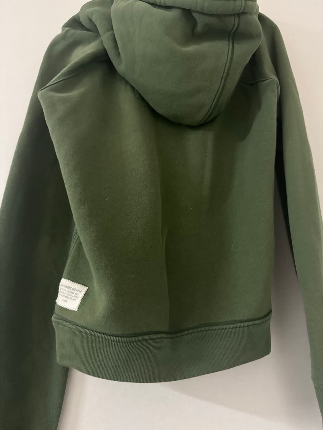 아베크롬비 카키 기모 후드티 브이넥 홀리스터 상품이미지6