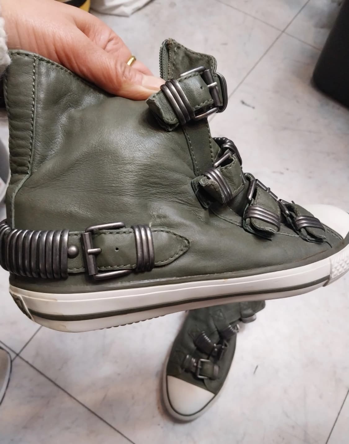 Ash 카키 하이탑 스니커즈 상품이미지2