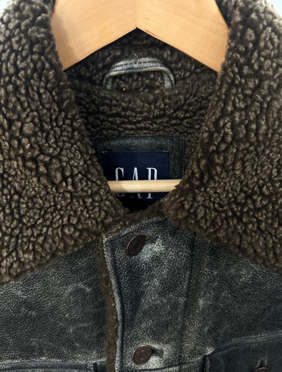 OLD GAP 레더자켓 S 상품이미지4