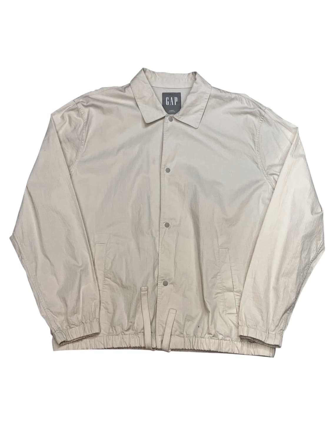 갭 코튼 카라 버튼 자켓 아이보리 L #csz3366 상품이미지3