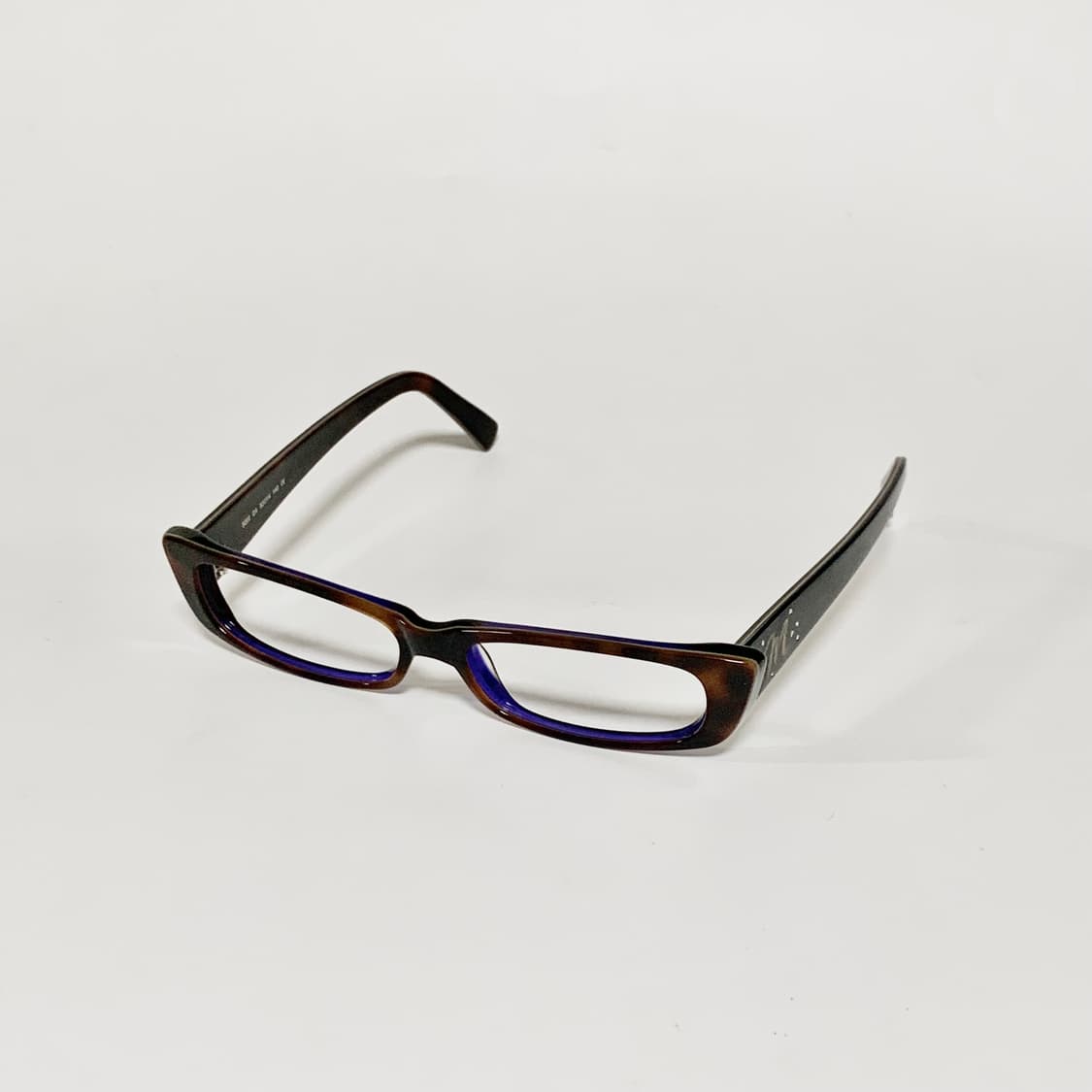 988 데드스탁 빈티지안경 Y2K 캣아이 슬림사각 호피무늬 안경테 픽키 상품이미지3