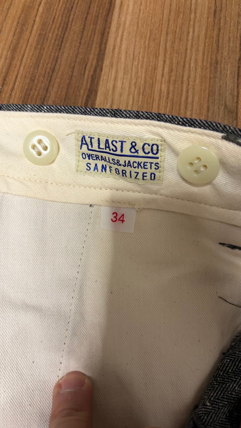 타임원클로딩 헤링본 트라우저 상품이미지2