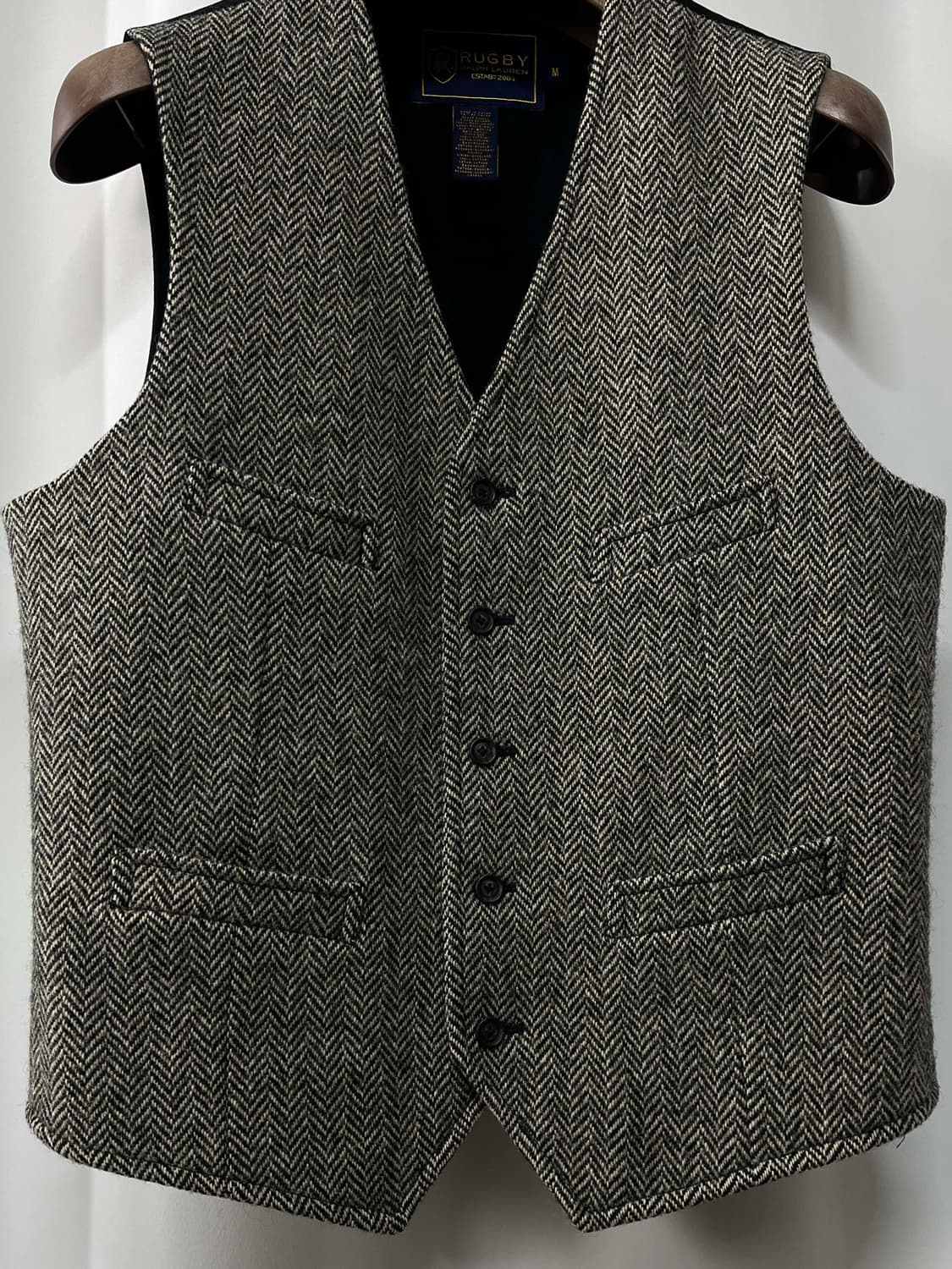 폴로 랄프로렌 헤링본 울 어드저스트 베스트 자켓 상품이미지6