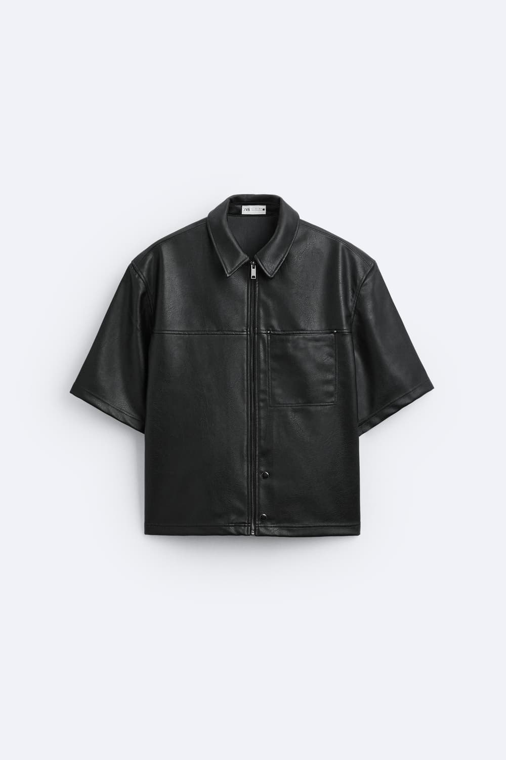 Zara 하프 슬리브 레자 셔츠 상품이미지1