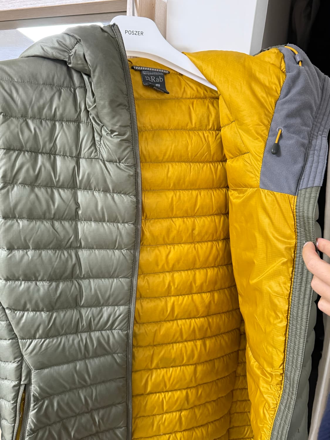 랩 마이크로라이트 알파인 자켓 라이트카키 UK S 상품이미지2