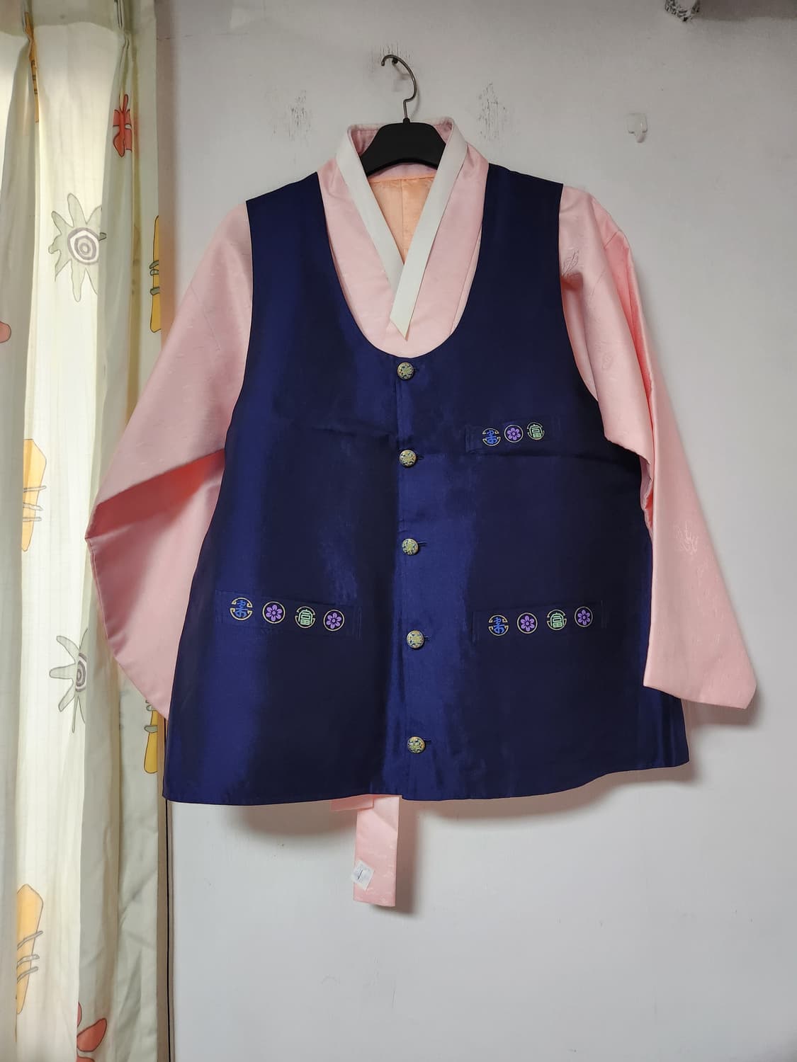 남자 칠보단추 한복 4피스 세트100~105 상품이미지5