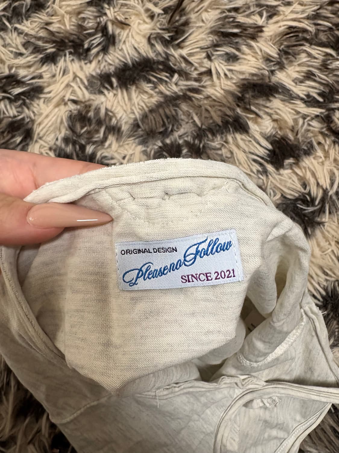 플리즈노팔로우 홀터넥 나시 상품이미지3