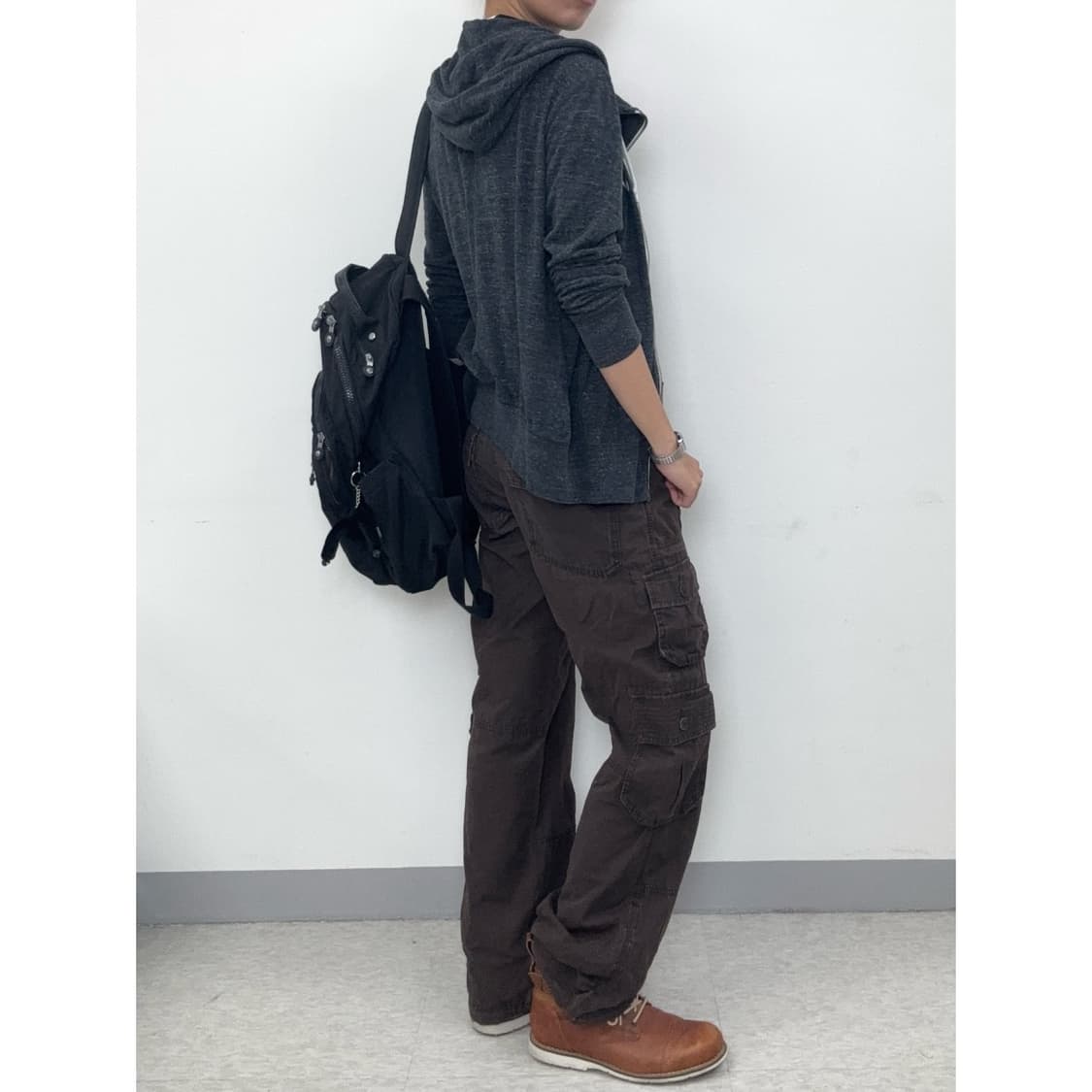 빈티지 나이키 그레이 후드집업 상품이미지3