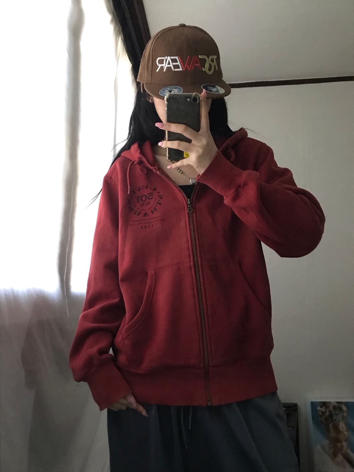 리바이스501 레드 후드집업 상품이미지3