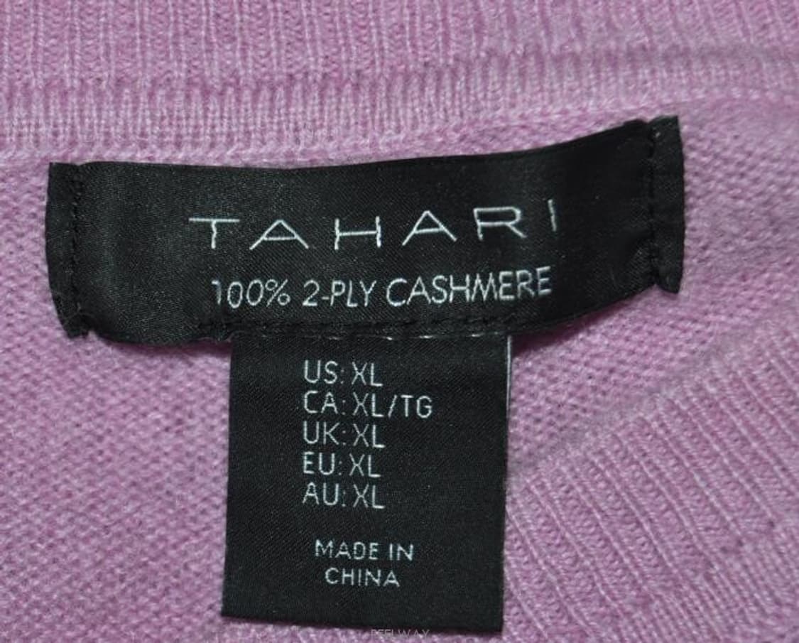 타하리(TAHARI)/여성브이넥캐시미어니트티(캐시미어100%)사이즈77 상품이미지7