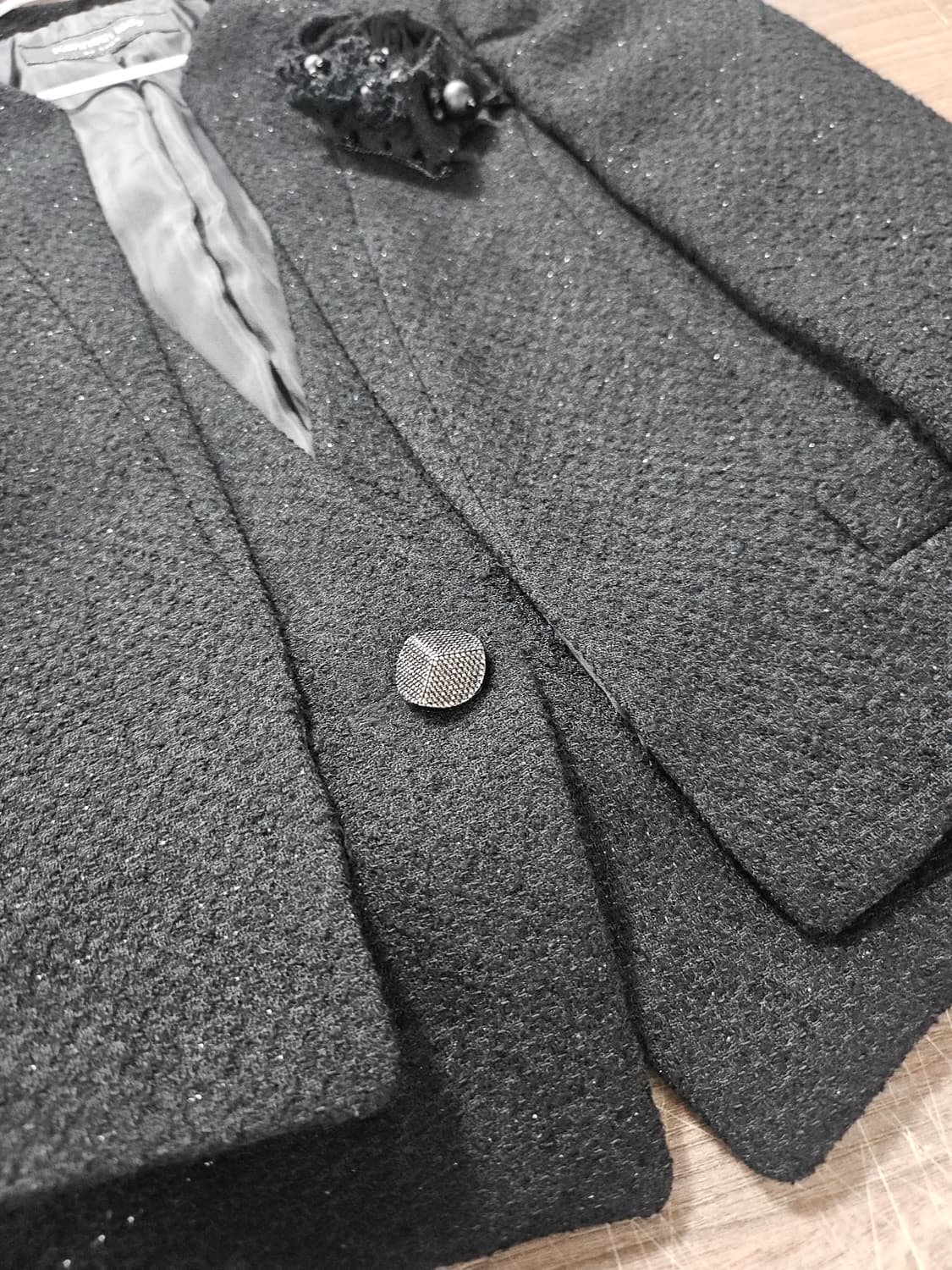 케네스 레이디 Kenneth Lady 트위드 자켓 38 상품이미지4