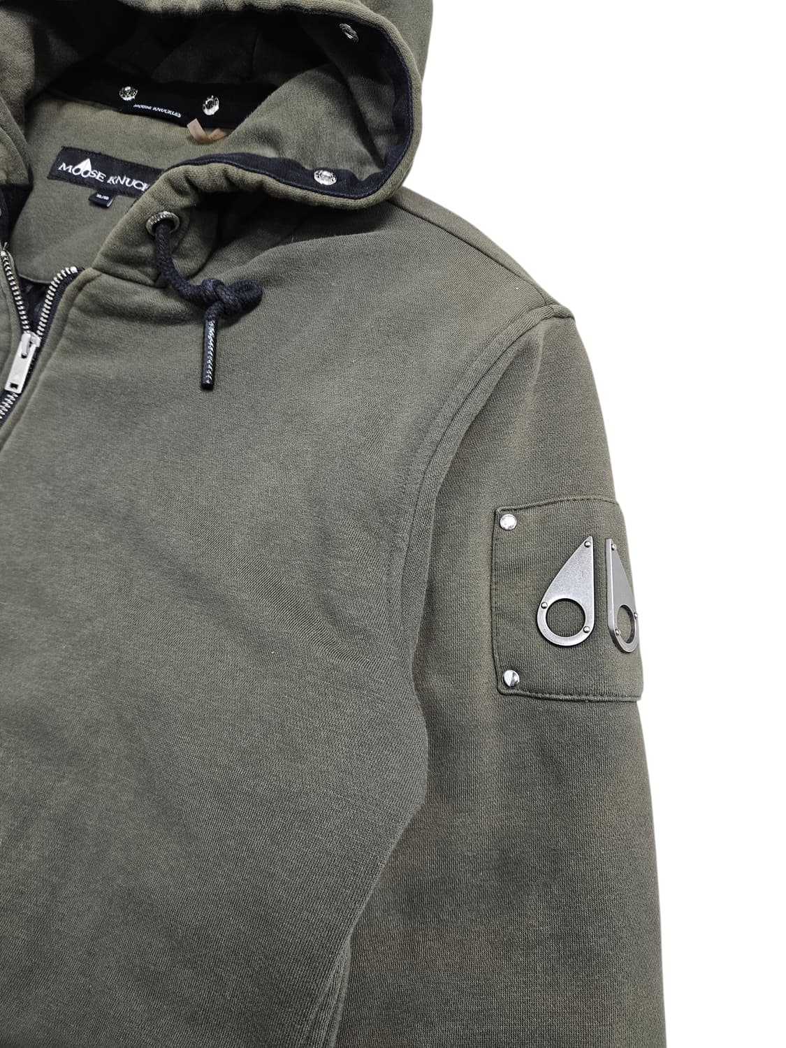 무스너클 버니 후드집업 카키 상품이미지2