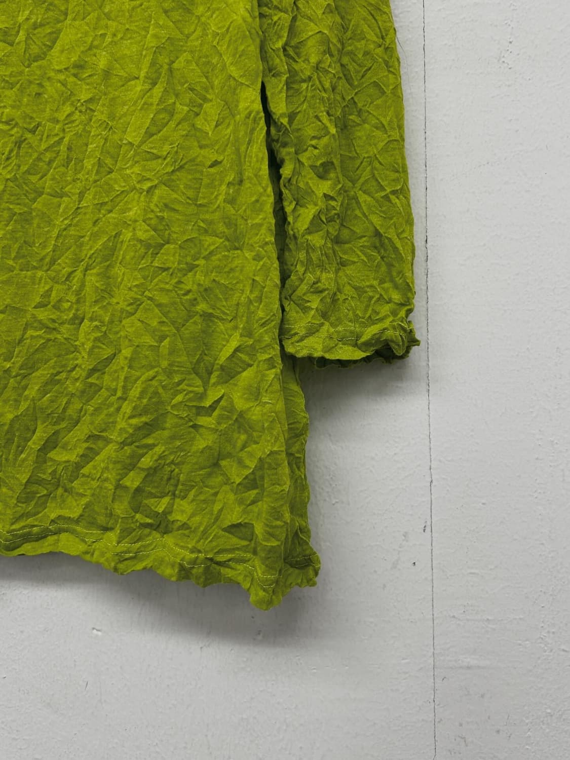 me ISSEY MIYAKE 크링클 플리츠 7부 티셔츠 상품이미지2