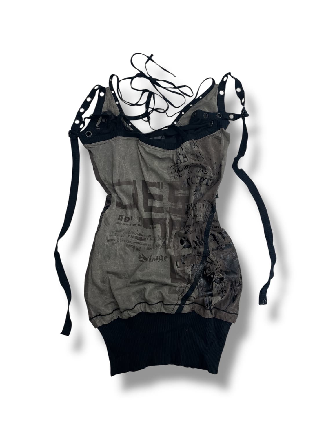 ‘SALVAGE’ lettering printed sleeveless 상품이미지4