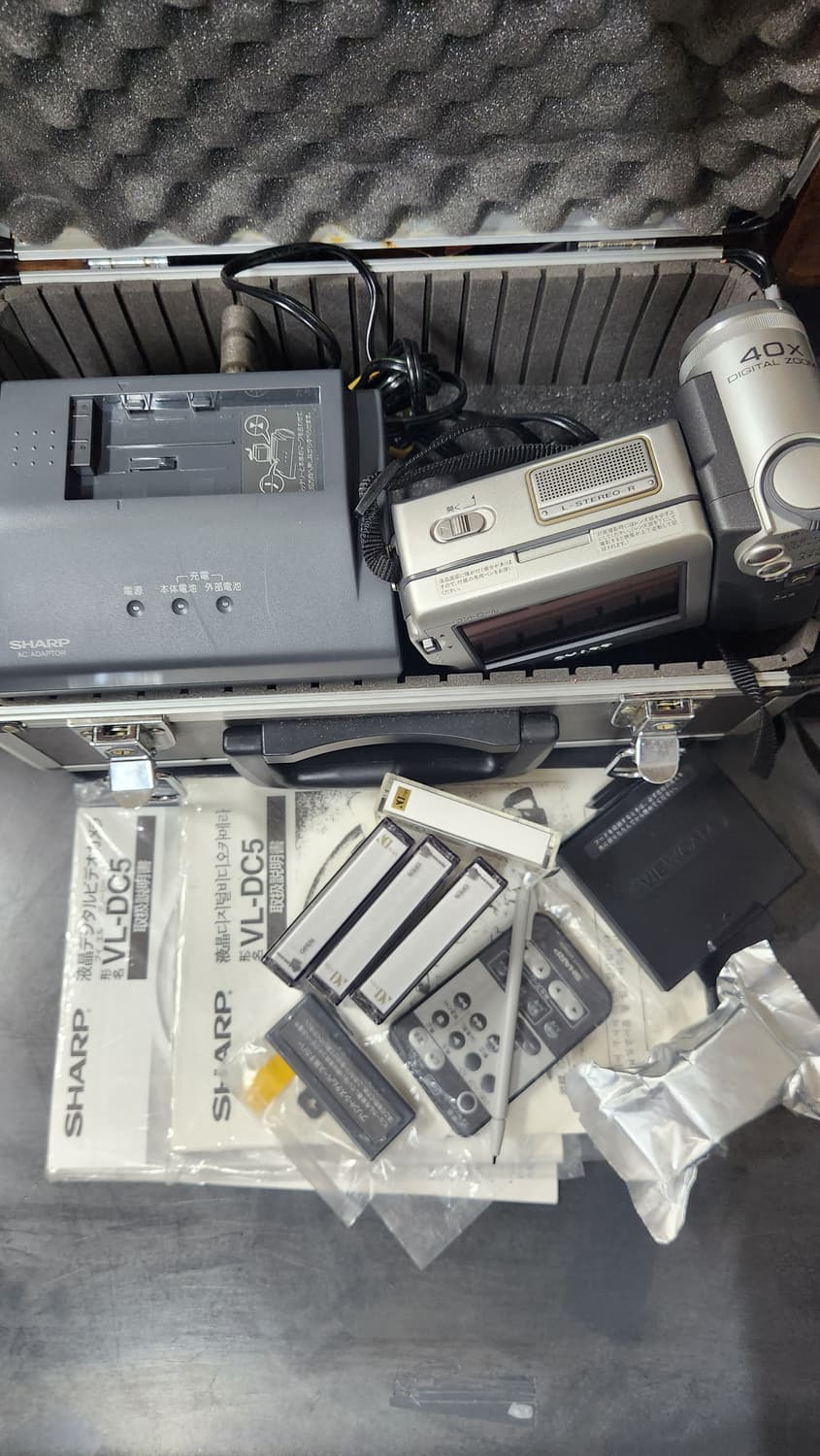 빈티지 6mm 캠코더 샤프 VL-DC5 (미사용) 상품이미지8