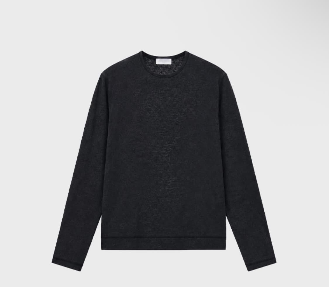 구매) Fin linen top black 46 상품이미지1