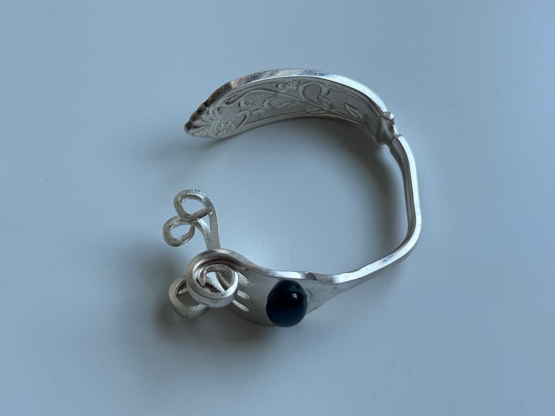 빈티지 오닉스 포크 뱅글 L 상품이미지2