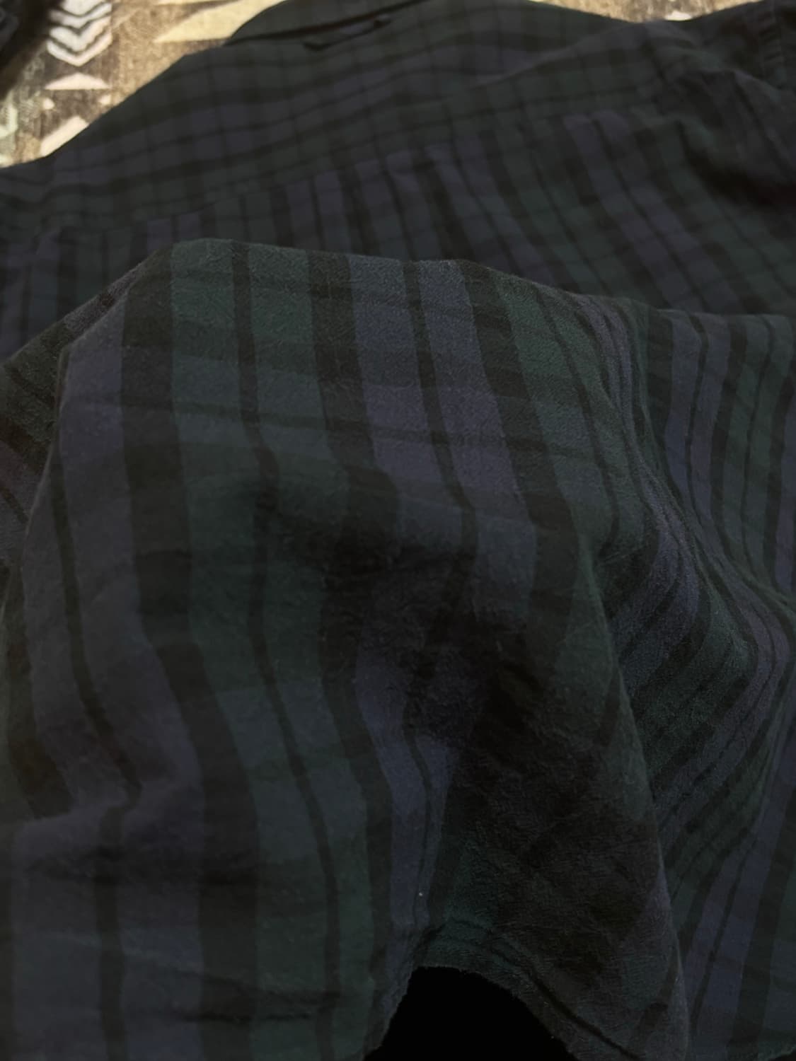 rough side 프라이머리 셔츠 블랙 와치 상품이미지5