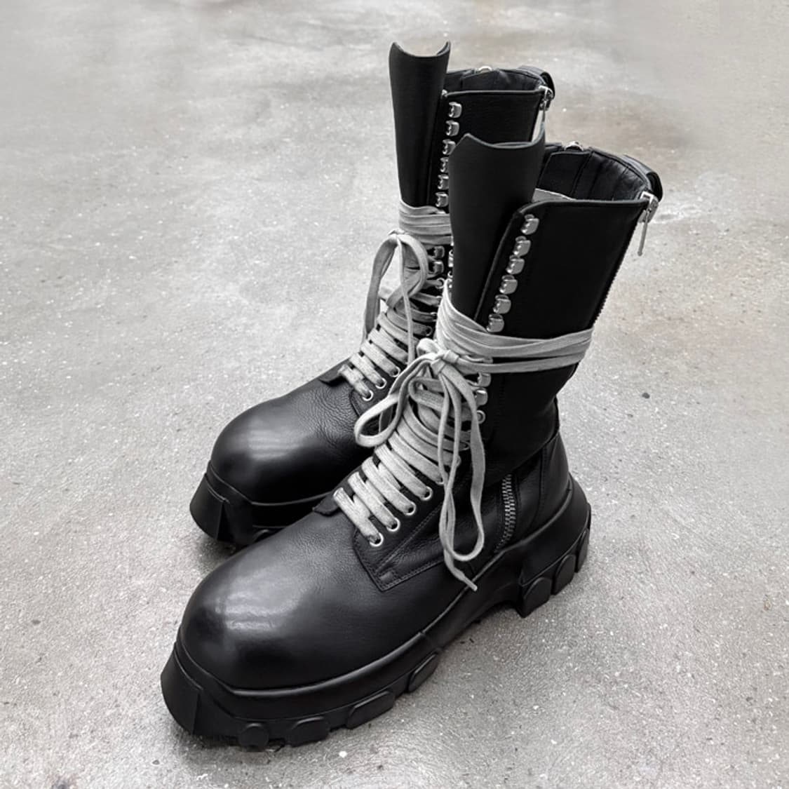 릭오웬스 보조 레이스업 트랙터 부츠 상품이미지2