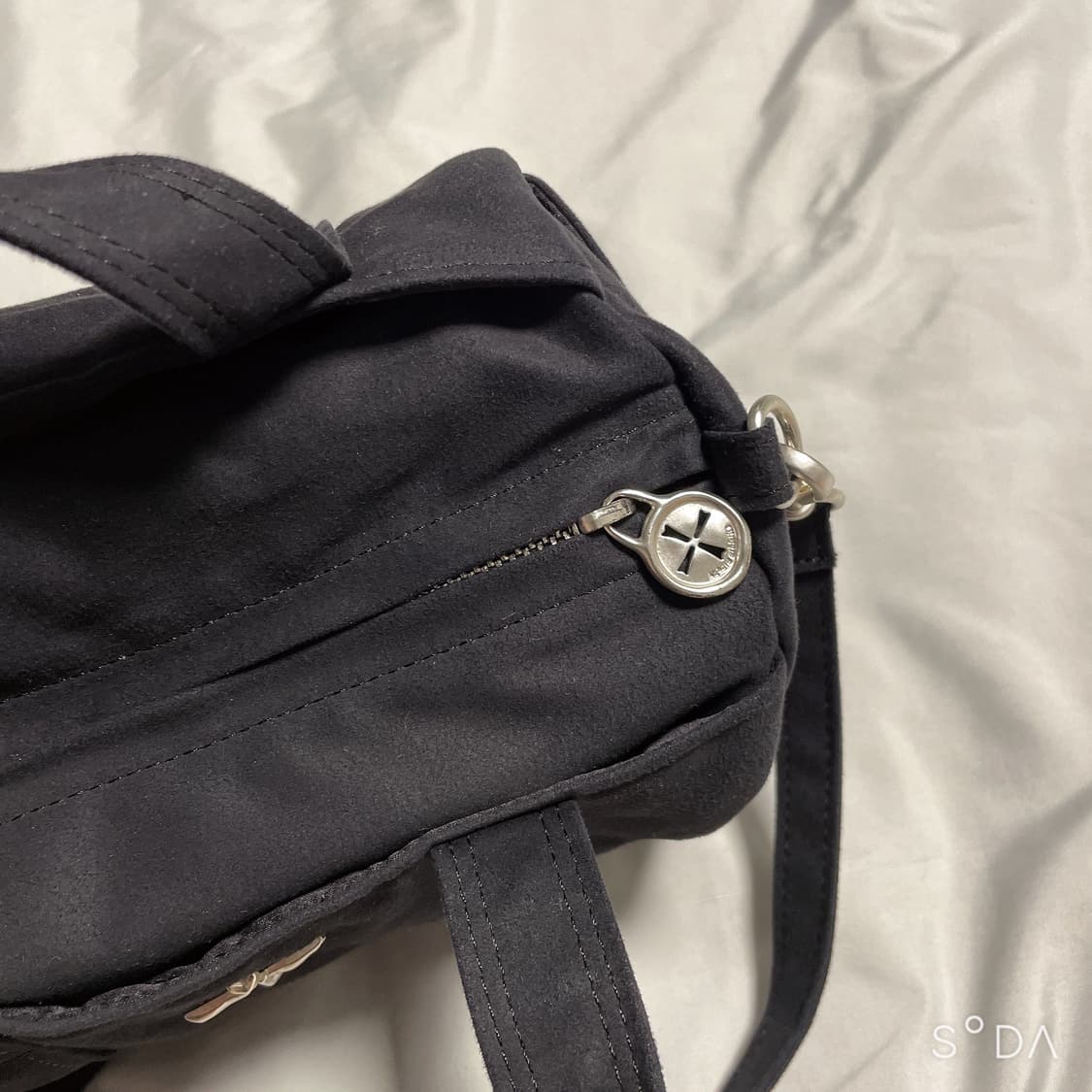 kahara 카하라 발레리나 백 미니 스웨이드 블랙 상품이미지6