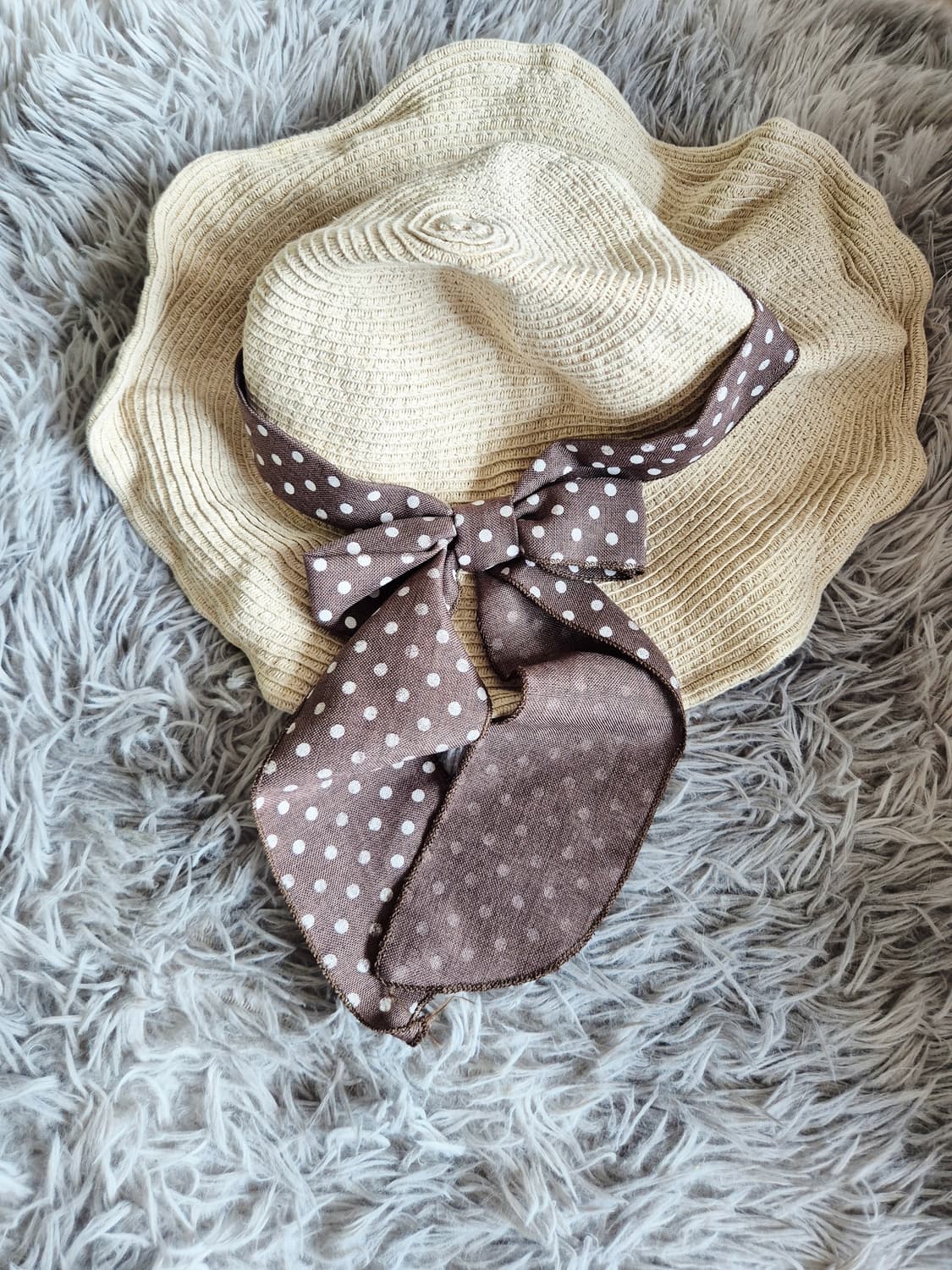 리본 땡땡이 모자 상품이미지1