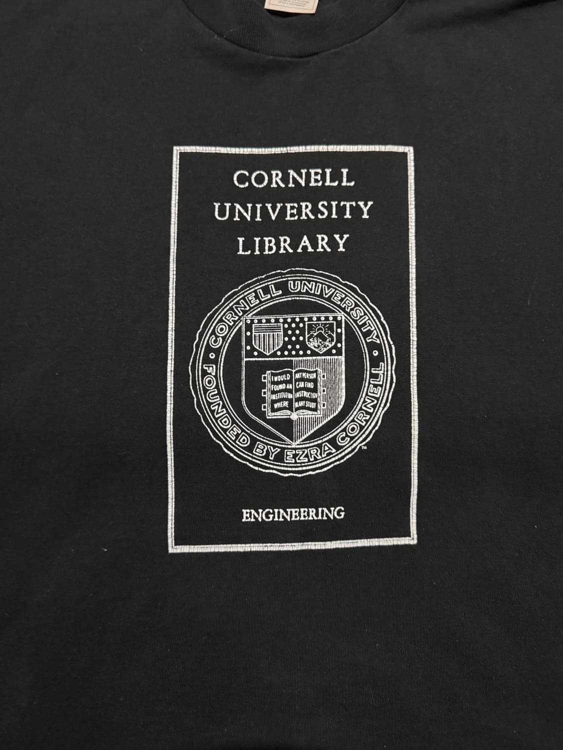 00s Fruit of the Loom 코넬대학교 프린팅 티셔츠 L 상품이미지4