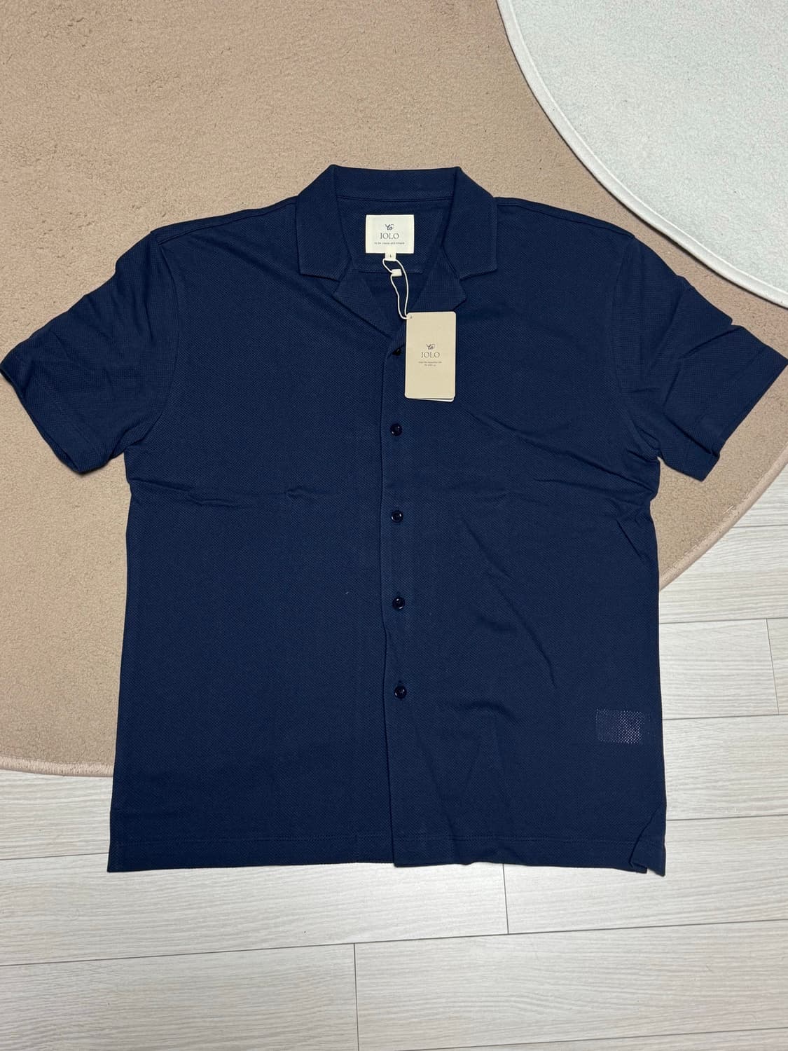 이올로 네이비 니트 셔츠 L 상품이미지1